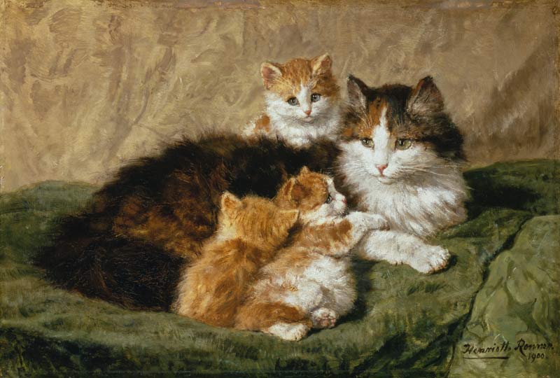 Cats od Henrietta Ronner-Knip