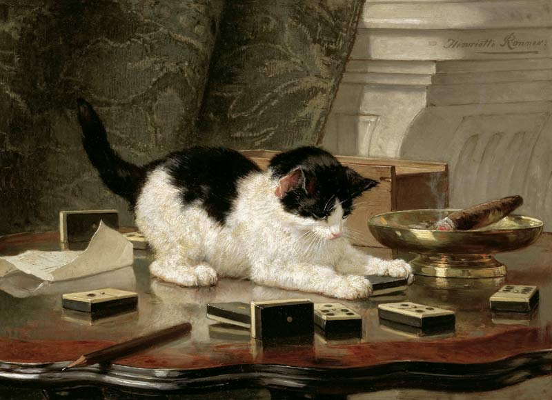 Kitten's Game od Henriette Ronner-Knip