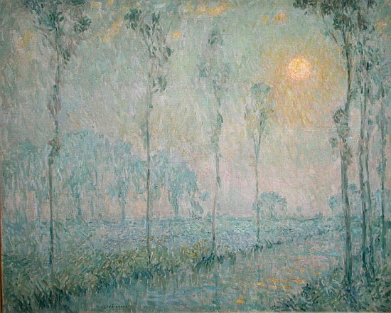 The stream at sunset od Henri Eugene Augustin Le Sidaner