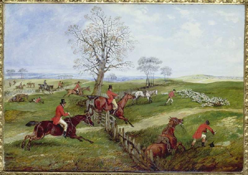 The end of the dashing hunting. od Henry Alken d.J.