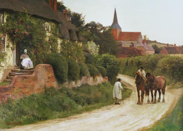 Evening in the Village od Henry John Yeend King