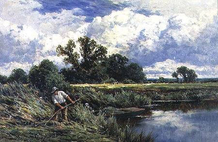The River Lea, near Broxbourne in Hertfordshire od Henry Parker