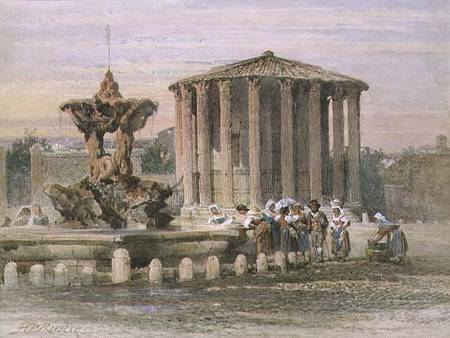 Fountain in Rome od Henry Parsons Riviere