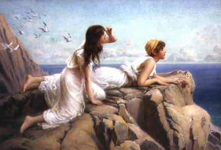 On the Cliffs od Henry Ryland
