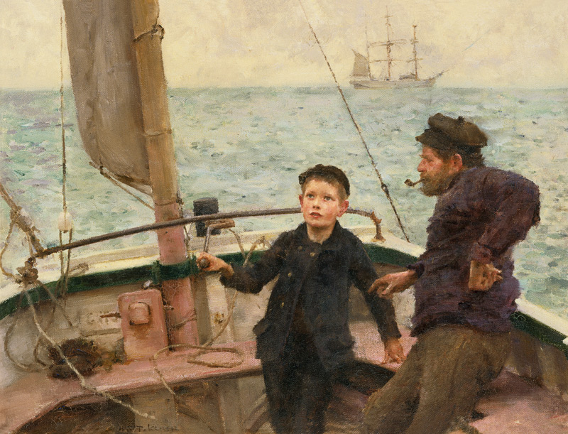 For the first time at the oar od Henry Scott Tuke