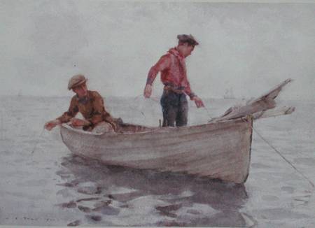 Boys fishing off Newlyn od Henry Scott Tuke