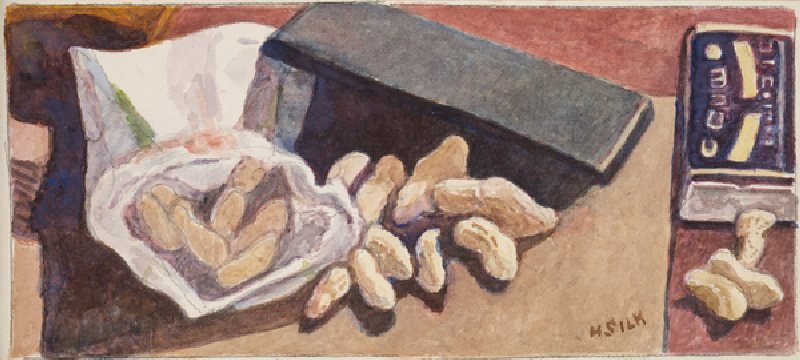 Monkey Nuts, c.1930 (pencil & w/c on paper) od Henry Silk