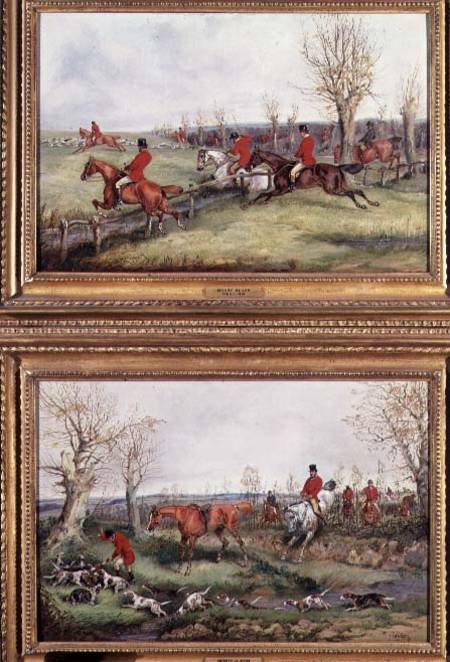 Pair of Hunting Scenes od Henry Thomas Alken