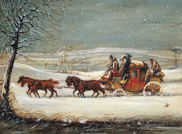The Royal Mail in Winter od Henry Thomas Alken