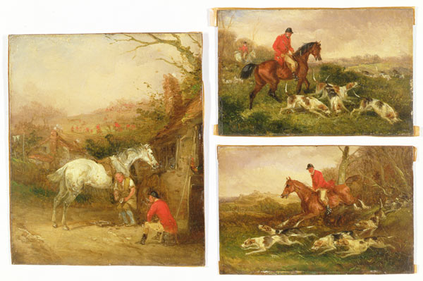 Shoeing, The Check and Gone Away od Henry Thomas Alken