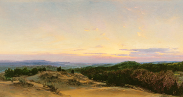 Sunset over a Landscape od Henry William Banks Davis