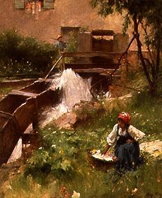 At the water-mill od Henry Woods