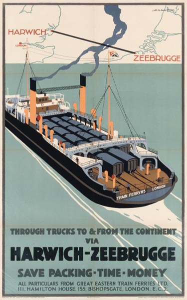 Harwich-Zeebrugge od Henry George Gawthorn
