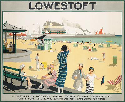 Poster advertising Lowestoft,