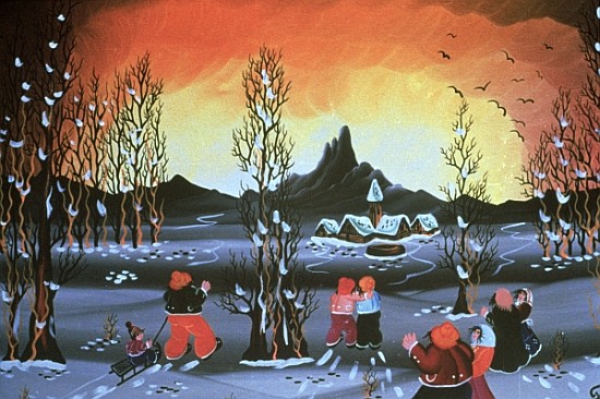 Winter Valley  od Herbert  Hofer