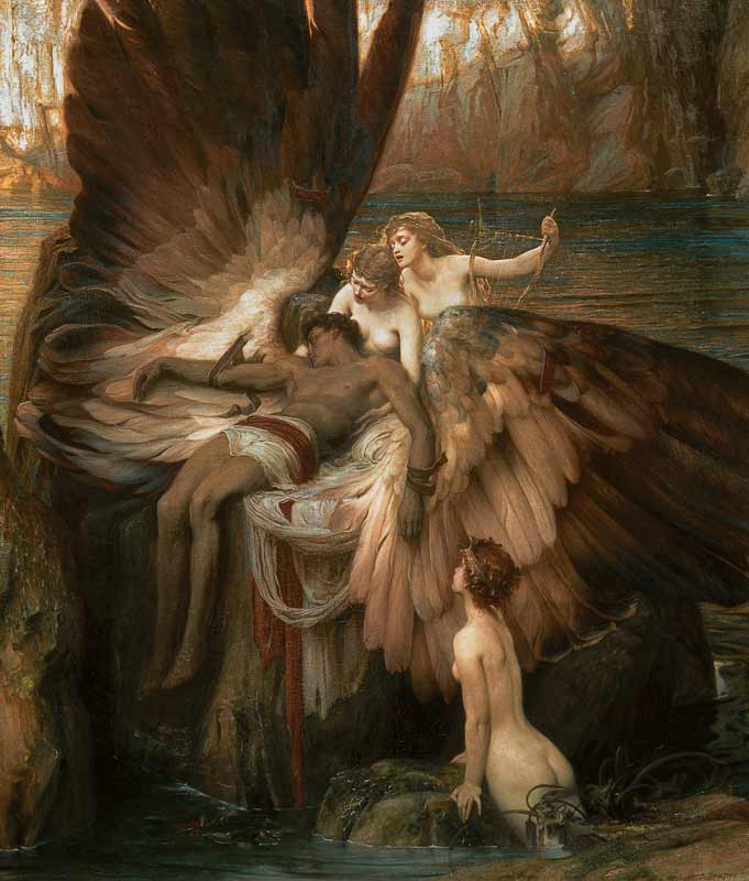 Oplakávání Icaruse od Herbert James Draper