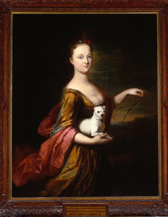 Portrait of Diana Warburton Lady Grosvenor od Herman van der Mijn