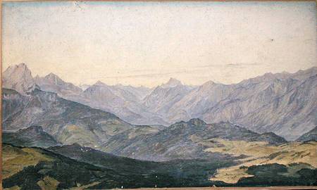 Mountain Valley in Oberbayern od Hermann Kauffmann