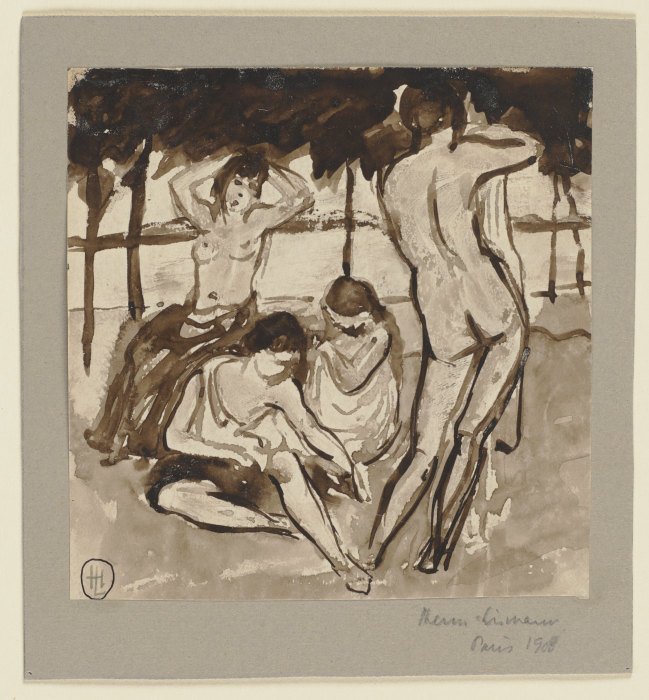 Four nudes od Hermann Lismann