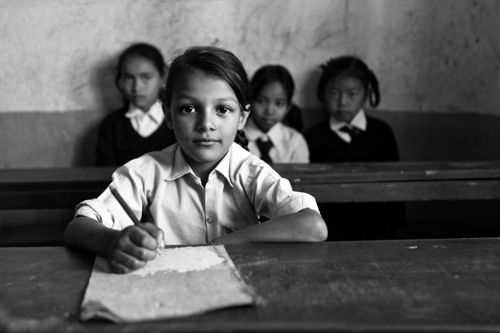 School in Nepal od Hesham Alhumaid