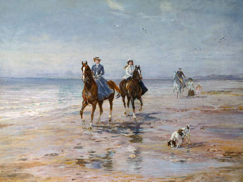 A Ride on the Beach, Dublin od Heywood Hardy