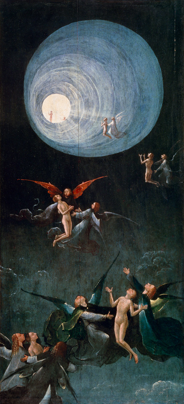 Ascent of the Blessed into Paradise (four hereafter representations) od Hieronymus Bosch