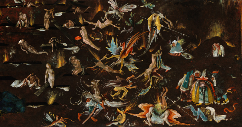 Fragment of a representation of the Last Judgement. od Hieronymus Bosch