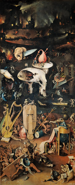 Garden of Earthly Delights - Hell (right panel) od Hieronymus Bosch