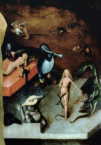 The Last Judgement (altarpiece) (detail of Musical Instruments) od Hieronymus Bosch