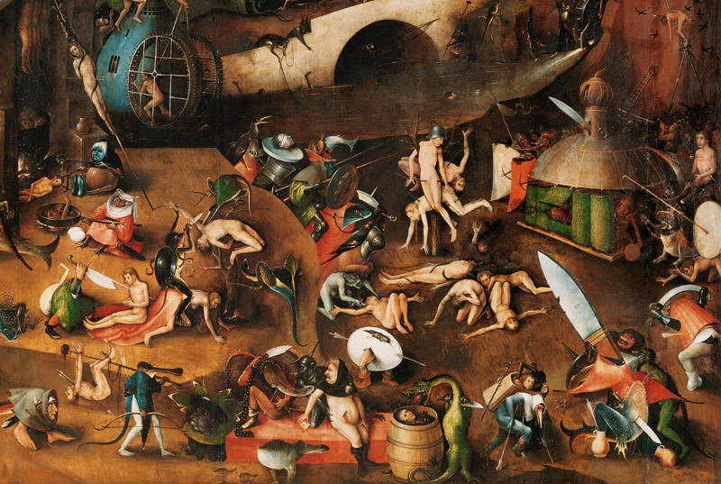 The Last Judgement, detail od Hieronymus Bosch