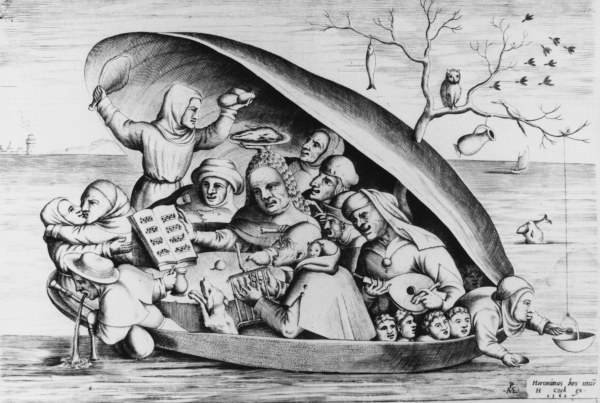 after H.Bosch, The Oyster / engraving od Hieronymus Bosch