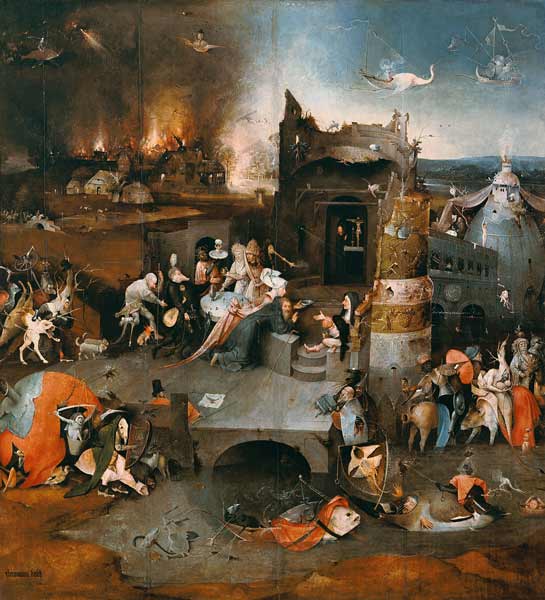 The Temptation of St Anthony (middle panel) od Hieronymus Bosch