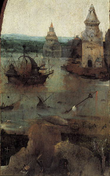 Bosch, Kreuzigung Hl.Julia, Ausschnitt od Hieronymus Bosch