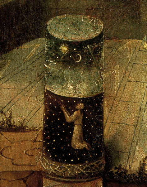 Bosch / Hermit Altar-piece / detail od Hieronymus Bosch
