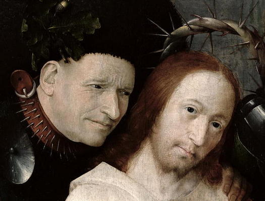 Christ Mocked (The Crowning with Thorns) c.1490-1500 (oil on panel) (detail of 29114) od Hieronymus Bosch