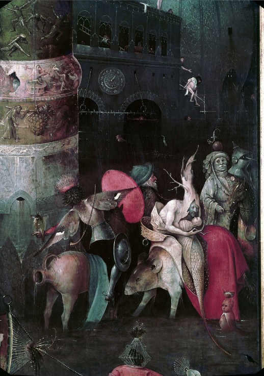 The Temptation of Saint Anthony (Detail of central panel of a triptych) od Hieronymus Bosch