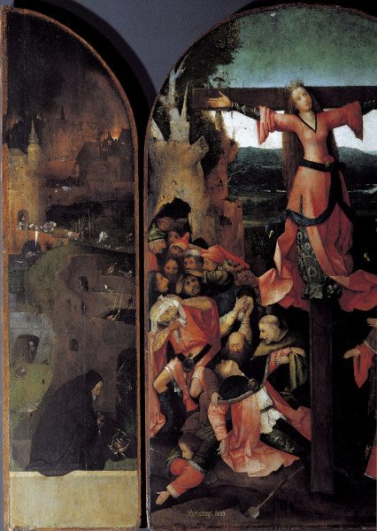 H.Bosch, Altar der Hl.Julia, Teilansicht od Hieronymus Bosch