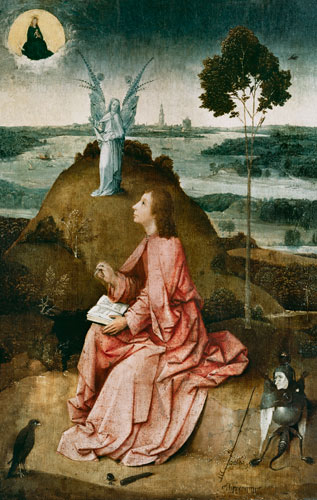 Johannes on Patmos. od Hieronymus Bosch