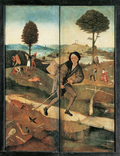 The Peddler (The Haywain Triptych, reverse) od Hieronymus Bosch