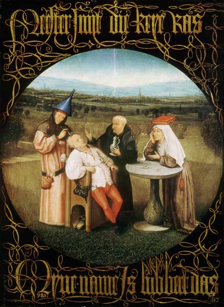 The Cure of Folly (Extraction of the Stone of Madness) od Hieronymus Bosch