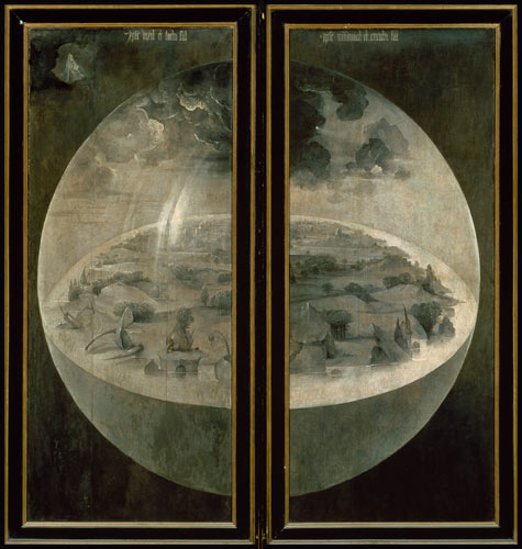 The Creation of the World, closed doors of the triptych 'The Garden of Earthly Delights' od Hieronymus Bosch