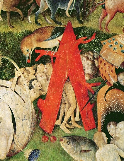The Garden of Earthly Delights, c.1500 (detail of 3425) od Hieronymus Bosch