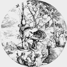 after H.Bosch, The Tree-Man / engraving