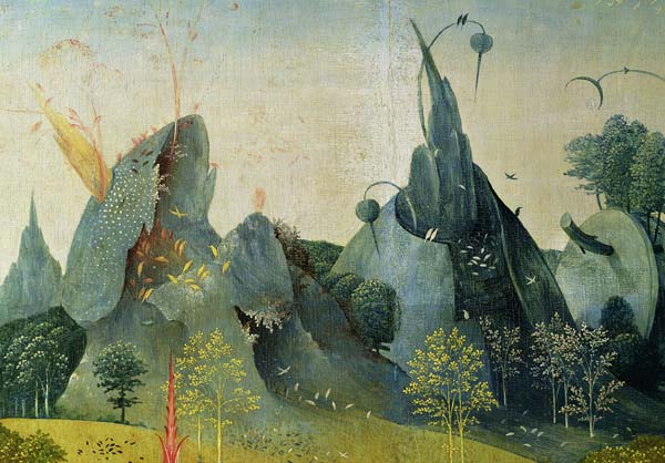 The Garden of Eden, detail from the right panel of The Garden of Earthly Delights od Hieronymus Bosch