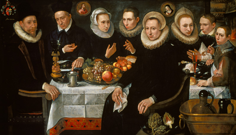 The Family of Adrien de Witte (1555-1616) od Hieronymus Francken