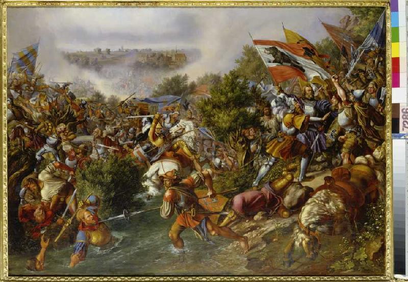 The battle with St. Jakob. od Hieronymus Hess