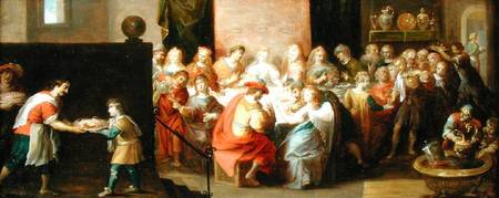 The Marriage Feast at Cana od Hieronymus II Francken