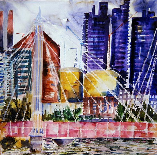 Albert Bridge, 2006 (w/c on paper)  od Hilary  Rosen