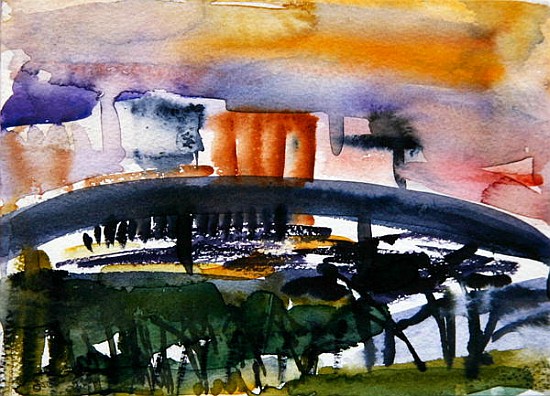 Bridge at Canning Town, Docklands, 2005 (w/c on paper)  od Hilary  Rosen