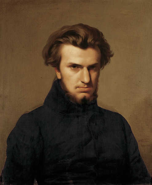 Portrait of Ambroise Thomas (1811-96) 1834 od Hippolyte Flandrin